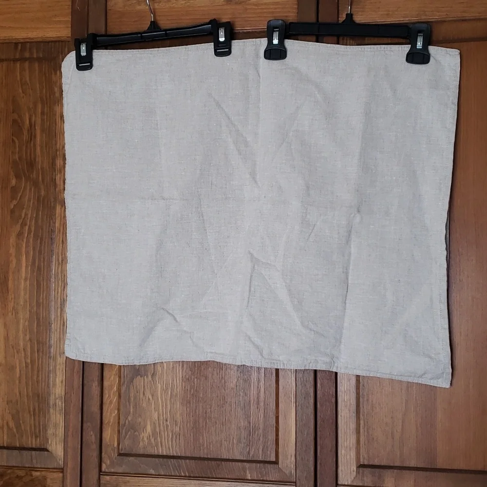 XZ XIFA NWOT French Linen Neutral Pillow Standard Shams